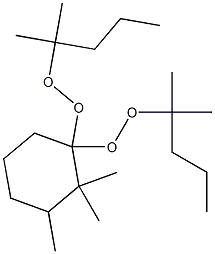 2,2,3-Trimethyl-1,1-bis(1,1-dimethylbutylperoxy)cyclohexane Structure