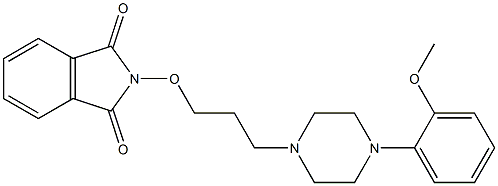 2-[3-[4-(2-Methoxyphenyl)-1-piperazinyl]propyloxy]-1H-isoindole-1,3(2H)-dione Struktur