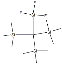 Trifluoro[tris(trimethylsilyl)methyl]silane 结构式