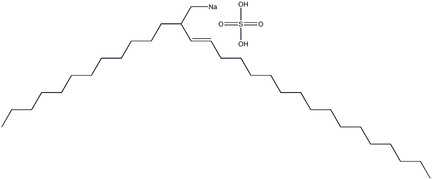 Sulfuric acid 2-dodecyl-3-nonadecenyl=sodium ester salt Structure