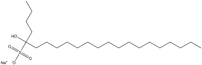 5-Hydroxydocosane-5-sulfonic acid sodium salt,,结构式