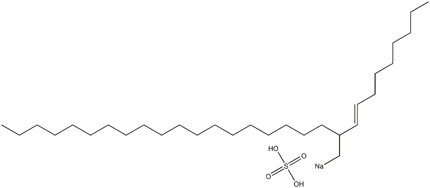 Sulfuric acid 2-(1-nonenyl)henicosyl=sodium ester salt 结构式