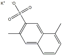 3,8-Dimethyl-2-naphthalenesulfonic acid potassium salt,,结构式