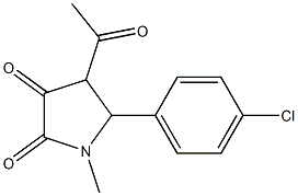  1-Methyl-4-acetyl-5-(4-chlorophenyl)pyrrolidine-2,3-dione