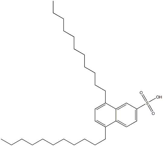 5,8-ジウンデシル-2-ナフタレンスルホン酸 化学構造式