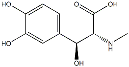 (2R,3S)-2-Methylamino-3-(3,4-dihydroxyphenyl)-3-hydroxypropionic acid Struktur