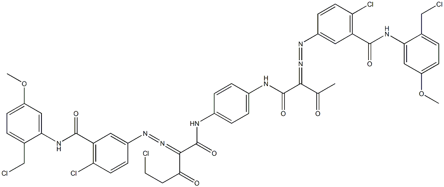 3,3'-[2-(Chloromethyl)-1,4-phenylenebis[iminocarbonyl(acetylmethylene)azo]]bis[N-[2-(chloromethyl)-5-methoxyphenyl]-6-chlorobenzamide]