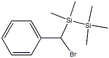 1-[(フェニル)ブロモメチル]-1,1,2,2,2-ペンタメチルジシラン 化学構造式