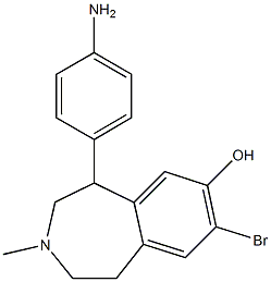 5-(4-Aminophenyl)-8-bromo-2,3,4,5-tetrahydro-3-methyl-1H-3-benzazepin-7-ol