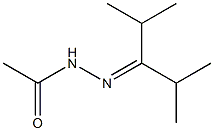 Acetic acid N'-(1-isopropyl-2-methylpropylidene) hydrazide Structure