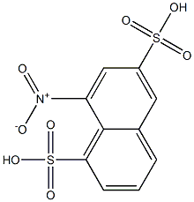 8-ニトロ-1,6-ナフタレンジスルホン酸 化学構造式