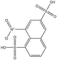 8-Nitro-1,6-naphthalenedisulfonic acid,,结构式