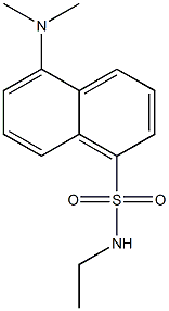 N-Ethyl-5-(dimethylamino)naphthalene-1-sulfonamide Structure