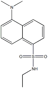 N-Ethyl-5-(dimethylamino)naphthalene-1-sulfonamide,,结构式