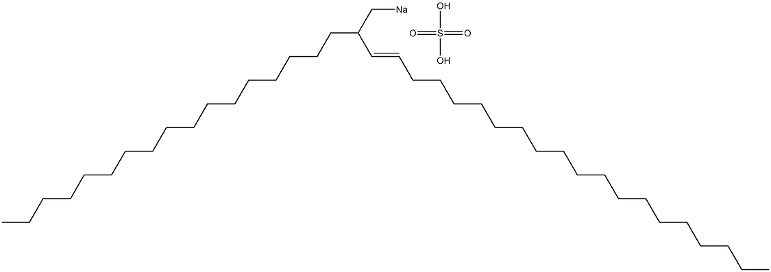 Sulfuric acid 2-heptadecyl-3-docosenyl=sodium ester salt Struktur