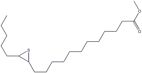 13,14-Epithiononadecanoic acid methyl ester Structure