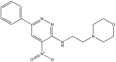 3-(2-Morpholinoethylamino)-4-nitro-6-phenylpyridazine