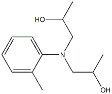 N,N-ジ(2-ヒドロキシプロピル)-o-トルイジン 化学構造式