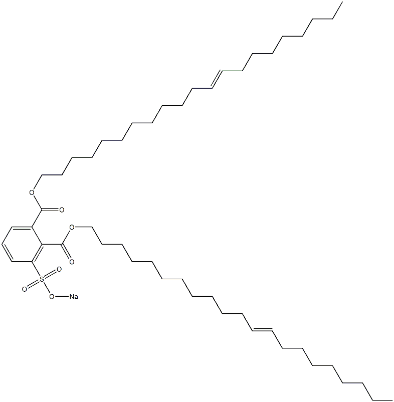 3-(Sodiosulfo)phthalic acid di(12-henicosenyl) ester Structure