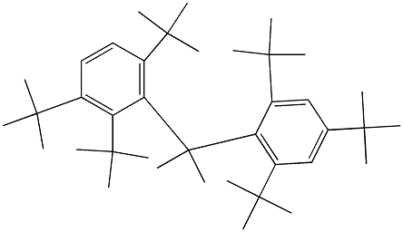 2-(2,3,6-トリ-tert-ブチルフェニル)-2-(2,4,6-トリ-tert-ブチルフェニル)プロパン 化学構造式