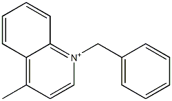 4-Methyl-1-(phenylmethyl)quinolinium Structure