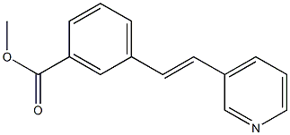 3-(3-(Methoxycarbonyl)styryl)pyridine Structure