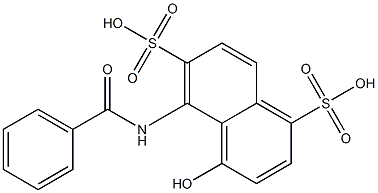  4-Hydroxy-5-(benzoylamino)-1,6-naphthalenedisulfonic acid