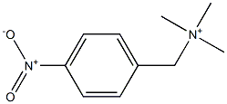 N,N,N-トリメチル-4-ニトロベンゼンメタンアミニウム 化学構造式