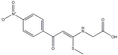 N-[1-(Methylthio)-3-(4-nitrophenyl)-3-oxo-1-propenyl]glycine|