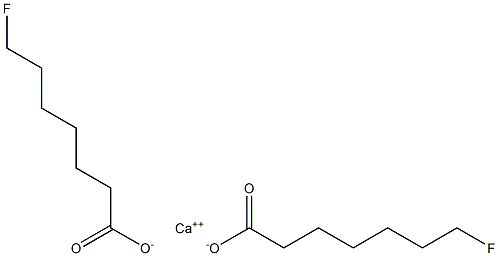 Bis(7-fluoroheptanoic acid)calcium salt Struktur