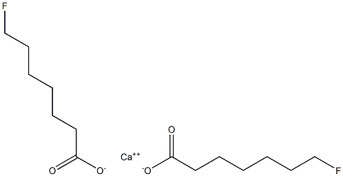 Bis(7-fluoroheptanoic acid)calcium salt Structure