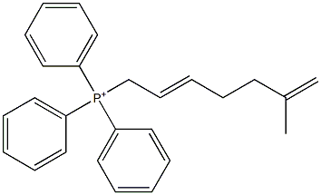 Triphenyl(6-methylhepta-2,6-dienyl)phosphonium Structure