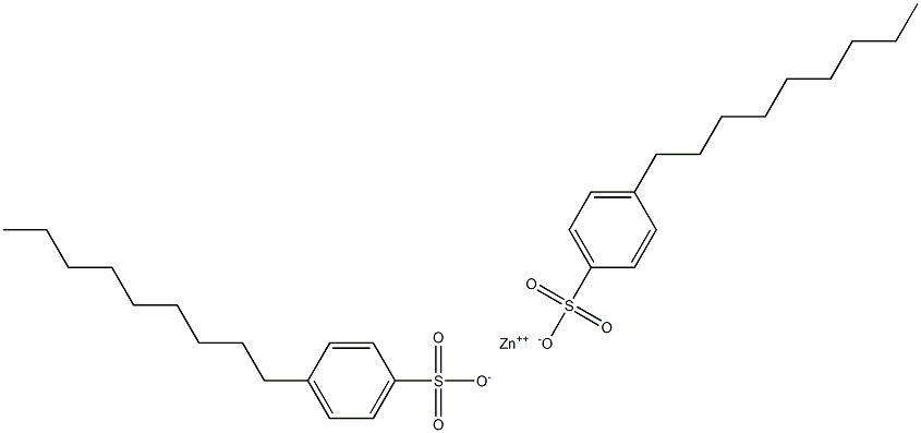 Bis(4-nonylbenzenesulfonic acid)zinc salt,,结构式