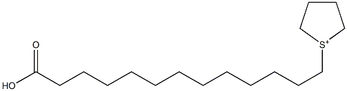 1-(12-Carboxydodecyl)thiolan-1-ium Structure