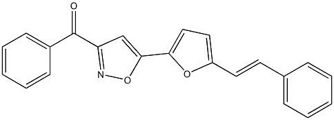 3-Benzoyl-5-[5-(2-phenylethenyl)furan-2-yl]isoxazole Structure