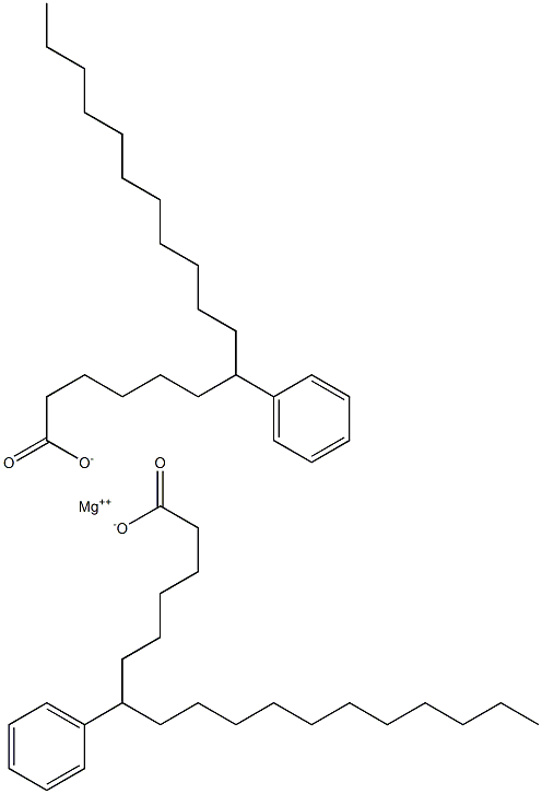 ビス(7-フェニルステアリン酸)マグネシウム 化学構造式