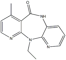 5,11-Dihydro-11-ethyl-7-methyl-6H-dipyrido[3,2-b:2',3'-e][1,4]diazepin-6-one,,结构式