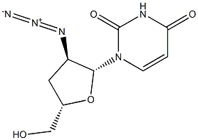 2'-Azido-2',3'-dideoxyuridine 结构式