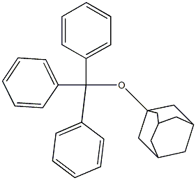 1-(Triphenylmethoxy)adamantane 结构式