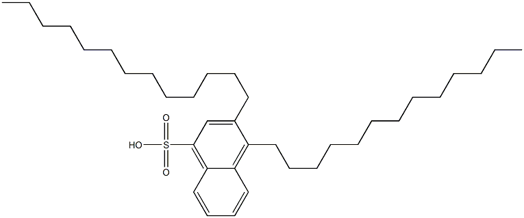 3,4-Ditridecyl-1-naphthalenesulfonic acid Structure