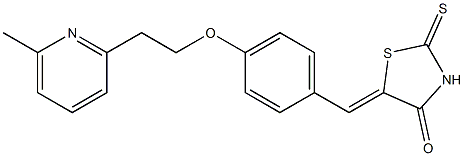 (5Z)-5-[4-[2-(6-Methyl-2-pyridinyl)ethoxy]benzylidene]-2-thioxothiazolidin-4-one