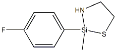 2-(4-Fluorophenyl)-2-methyl-1-thia-3-aza-2-silacyclopentane,,结构式
