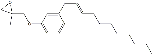3-(2-Undecenyl)phenyl 2-methylglycidyl ether Structure