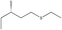 [S,(+)]-Ethyl 3-methylpentyl sulfide Struktur