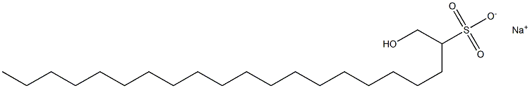 1-Hydroxyhenicosane-2-sulfonic acid sodium salt,,结构式