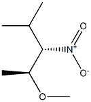 (2S,3S)-2-Methoxy-4-methyl-3-nitropentane Struktur