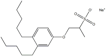 1-(3,4-Dipentylphenoxy)propane-2-sulfonic acid sodium salt