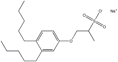  1-(3,4-Dipentylphenoxy)propane-2-sulfonic acid sodium salt