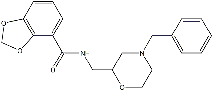 N-(4-Benzylmorpholin-2-ylmethyl)-2,3-methylenedioxybenzamide Structure