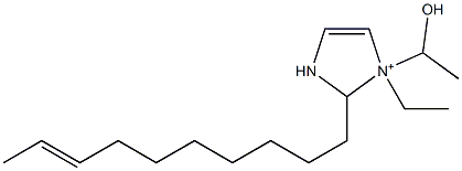 2-(8-Decenyl)-1-ethyl-1-(1-hydroxyethyl)-4-imidazoline-1-ium Structure